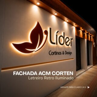 Sua fachada fala pela sua marca antes mesmo do cliente entrar.

Na Líder Cortinas & Design, o visual ganhou presença, sofisticação e iluminação premium para destacar o negócio até à noite.

✔ Fachada moderna
✔ Letreiro retro iluminado
✔ Acabamento premium
✔ Mais destaque e valorização da marca

Uma comunicação visual forte transforma a percepção do seu cliente.

📲 Fale com a nossa equipe
📞 31 3544-1777
#fachada #fachadaacm #fachadadeloja #letracaixa #letra #abrasil #abrasilplacas

Abrasil - Comunicação Inteligente
O nosso negócio é você aparecer.