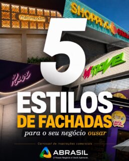 Qual desses 5 estilos combina mais com o seu negócio? 
Comenta 1, 2, 3, 4 ou 5 
Quer uma projeto visual fachada sua fachada que vende por você? 

Chama no WhatsApp agora e receba um orçamento em até 24h.  E contratando a Abrasil o projeto é a consultoria é por nossa conta . 
Link na bio.
WhatsApp 31 35441777

ABRASIL — O Nosso Negócio é Você Aparecer.
#fachada #ACM #letras #letra #caixa #letracaixa #LED #betim #abrasil #AbrasilPlacas #BH #fachada #em #acm #FachadaEmACM