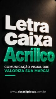 Letra em acrílico