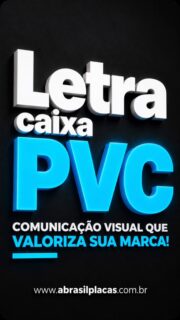 Letra caixa pvc 10mm